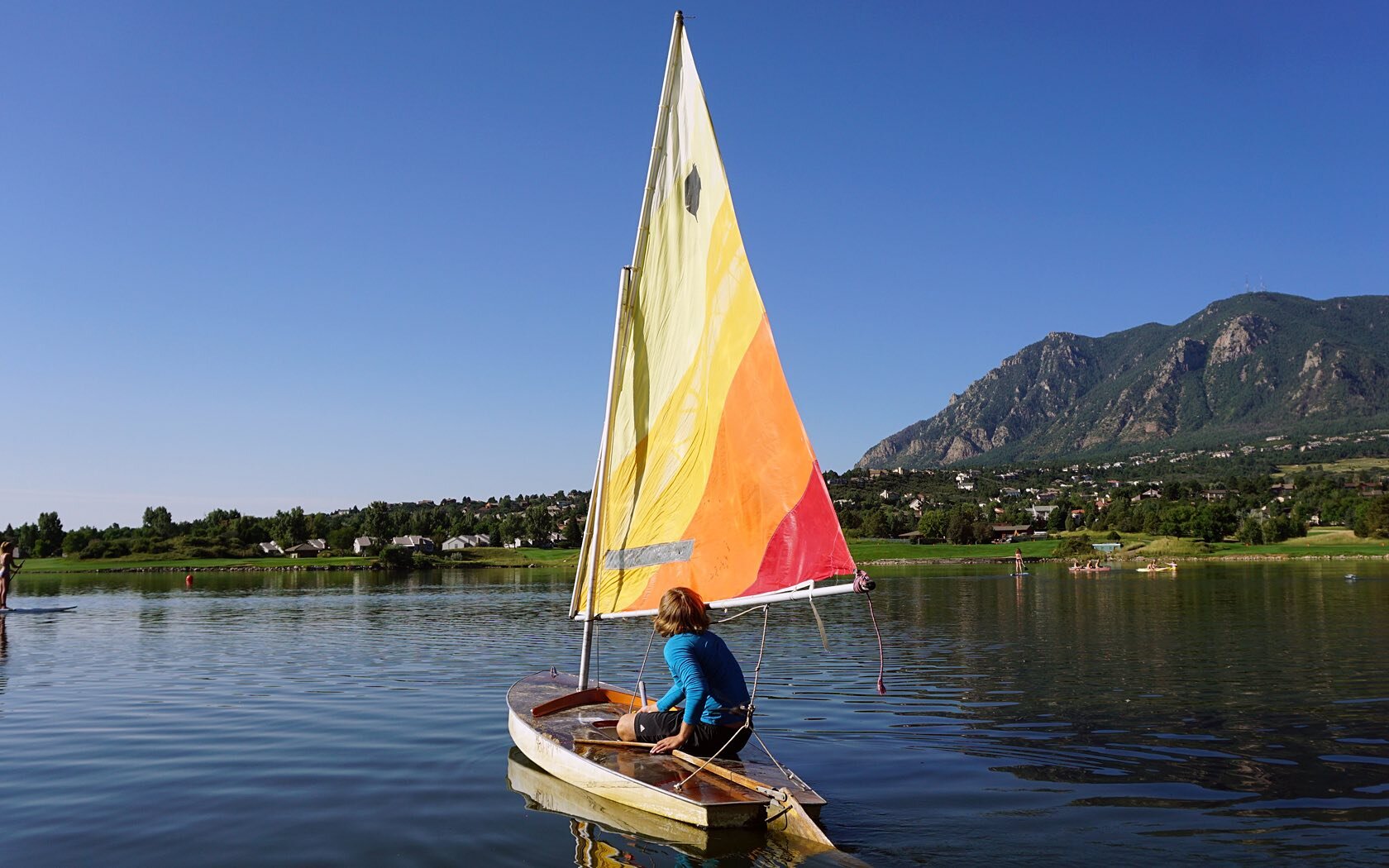 Sailboat on the lake